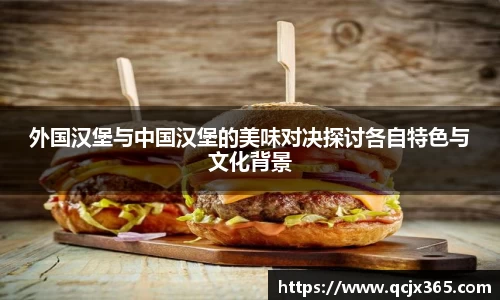 外国汉堡与中国汉堡的美味对决探讨各自特色与文化背景